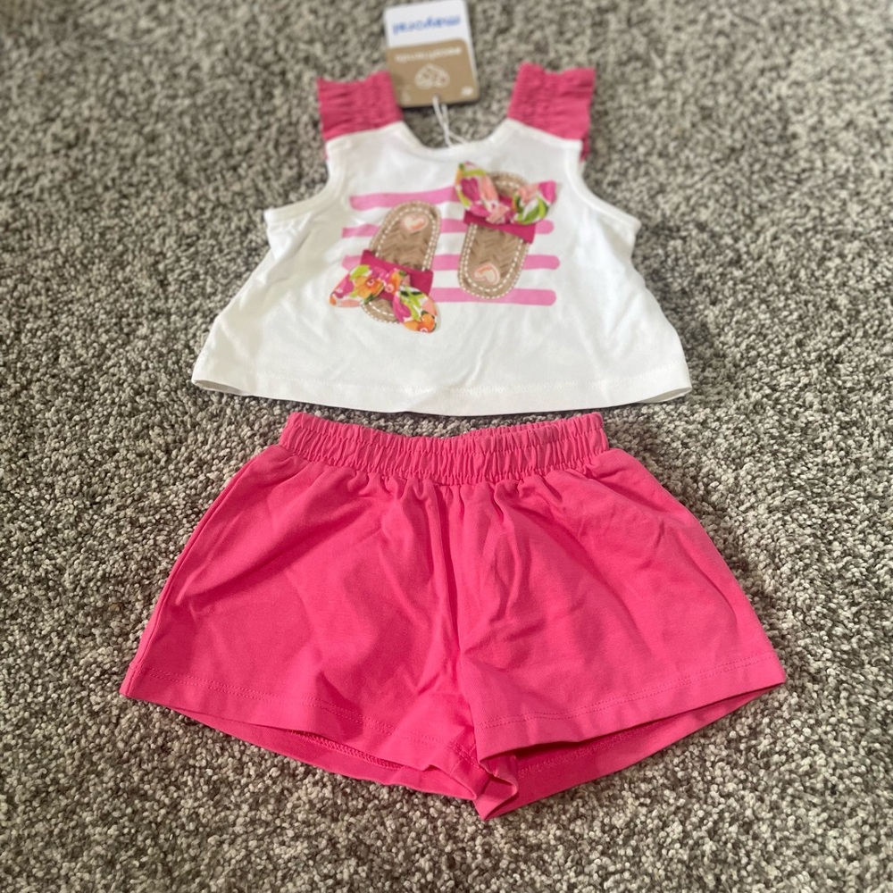 Pink and White Summer Outfit Set